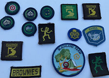 Collectables  14 Girl Guide / Brownie  Cloth Badges for sale  WEST MALLING