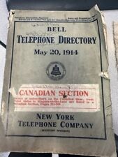 Teléfono campana antiguo original de la Unión Central de abril de 1910 directorio telefónico segunda mano  Embacar hacia Argentina
