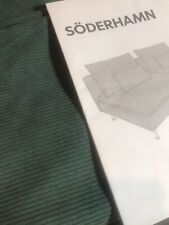 Ikea Soderhamn Kelinge turkusowo-szary 3-osobowy pokrowiec na sofę 905.673.57 NOWY na sprzedaż  Wysyłka do Poland