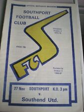 Southport southend united for sale  NUNEATON