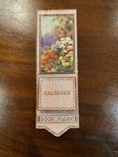 Vintage calendar bookmark for sale  IPSWICH