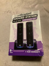 Usado, Estación de acoplamiento Quickshot para Wii caja negra 2 paquetes de baterías recargables segunda mano  Embacar hacia Mexico