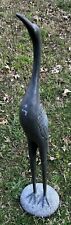 Standing Gray Crane Bird Outdoor/Indoor Statue Decor 39” Tall for sale  Shipping to South Africa