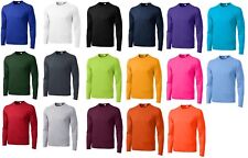 CAMISETA PARA HOMBRE DE MANGA LARGA QUE ABSORBE LA HUMEDAD AJUSTE SECO SPORT-TEK NUEVA XS-4XLT ST350LS segunda mano  Embacar hacia Mexico