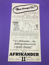 Afrikander tobacco ww2 for sale  BRIDPORT