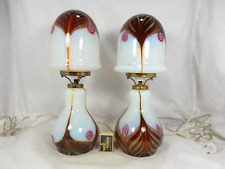 Rare pair E. NASON & G.RADI mushroom design A.V.E.M. Murano glass 2 table lamps, usado comprar usado  Enviando para Brazil