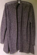 Eileen Fisher Brown Flecked Linen Open Drape Cardigan Sweater   1X for sale  Shipping to South Africa