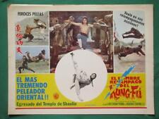 1977 THE INSTANT KUNG-FU MAN Artes Marciais SHAOLIN Karatê CARTÃO DE LOBBY MEXICANO 8 comprar usado  Enviando para Brazil
