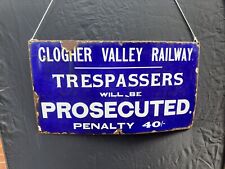 vintage railway sign for sale  CARRICKFERGUS