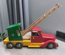 Vintage Large 19 Inch Wooden Toy Crane Mid-Century Toy for sale  Shipping to South Africa