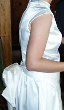 Hochzeitskleid weißer satin gebraucht kaufen  Sipplingen
