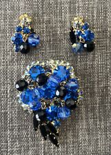 Conjunto de broche e brinco Juliana D&E azul Cha Cha comprar usado  Enviando para Brazil