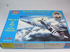 Kit De Aeronave Modelo Icm 1/48 Segunda Guerra Mundial Grandes Aces Spitfire mvii Selado P. Brothers comprar usado  Enviando para Brazil