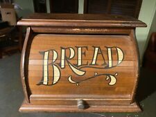 Usado, Guardián de caja de pan con rollos de madera de campo vintage - decoración del hogar de cocina 18x12 segunda mano  Embacar hacia Argentina