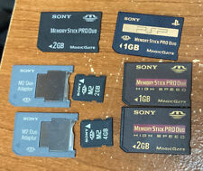Lot of 6 Sony Memory Stick PRO Duo Card for PlayStation PSP SanDisk 1 2 GB for sale  Shipping to South Africa