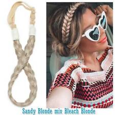 Real Hair Plait Thick Chunky Braided Hairpiece 5-Strand Braid Headband For Human, used for sale  Shipping to South Africa