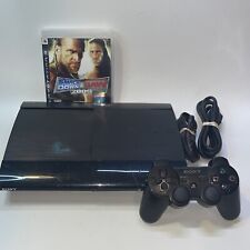 Console Sony PlayStation 3 PS3 Super Slim 250GB com controle jogo testado em casa, usado comprar usado  Enviando para Brazil