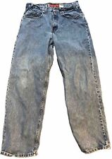 Jeans masculino vintage Levis 32X32 prata aba solta perna larga denim EUA Silvertab comprar usado  Enviando para Brazil