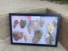 Native American Indian Stone Artifacts Arrowhead Tools Flint Scraper Lot Kansas for sale  Shipping to South Africa
