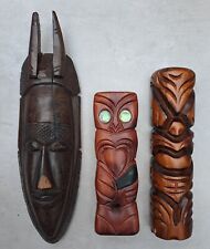 Wooden maori art for sale  WALSALL