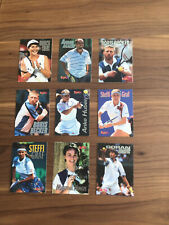 9 Bravo Sport Trading Cards Boris Becker, Steffi Graf, Tennis, 90s for sale  Shipping to South Africa