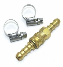 Inline Quick Release Fitting Coupling for 8mm propane/butane gas + 2 Clips (64) for sale  Shipping to Ireland