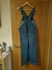 Denim cropped dungarees for sale  LANARK