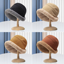 Chapéu balde térmico feminino inverno com pelúcia de pele sintética e proteção para orelha  , usado comprar usado  Enviando para Brazil