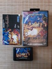 Sega Mega Drive Disney's Aladdin PAL Retro Game Cartridge Cib With Manual, used for sale  Shipping to South Africa