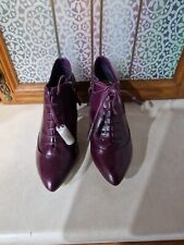 Clarks purple leather for sale  NORTHWICH