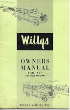 Willys owners manual for sale  Hampden