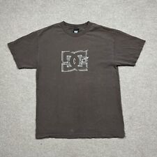 Camiseta De Colección DC Shoes Co Para Hombre Talla M Marrón Manga Corta Cuello Redondo Y2K Adultos, usado segunda mano  Embacar hacia Argentina