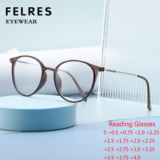 Óculos de leitura retrô redondo azul luz bloqueadora para homens mulheres leitores presbiopicos , usado comprar usado  Enviando para Brazil