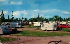 Cartão postal NS Cape Breton Broad Cove Trailer Park carros clássicos turistas 1969 S104 comprar usado  Enviando para Brazil