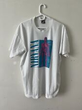 Camiseta Vintage Anos 90 Nirvana Sliver Branca GG, usado comprar usado  Enviando para Brazil