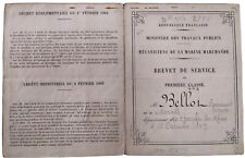 1893 brevet service d'occasion  Montmélian
