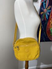 Bolsa tiracolo KIPLING 3 compartimentos amarela brilhante em excelente estado usado comprar usado  Enviando para Brazil