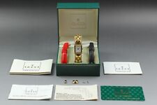 【Quase em perfeito estado com caixa 】 Gucci 1800L relógio feminino de quartzo cinto de troca de ouro da, usado comprar usado  Enviando para Brazil