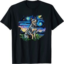 NOVA CAMISETA LIMITADA Unissex Azul Salto com Borda Noite Estrelada Arte para Cachorro comprar usado  Enviando para Brazil