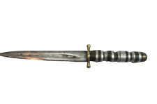 Usado, Daga daga de defensa personal de bronce europeo c1890 cuchillo de acero al carbono antiguo segunda mano  Argentina 