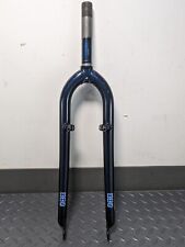 Garfo de mountain bike de aço vintage NOS 1" roscado para 26" azul escuro rígido 5,35" bom  comprar usado  Enviando para Brazil