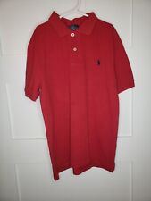 Camisa polo masculina Ralph Lauren vermelha tamanho M 10/12 bom estado, usado comprar usado  Enviando para Brazil