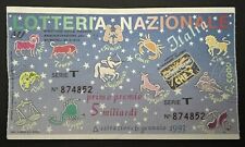 Biglietto lotteria nazionale usato  Roma