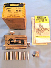 STANLEY NO 59 DOWELING JIG IN ORIGINAL BOX WITH INSTRUCTIONS. 6 guides! Unused? for sale  Shipping to South Africa