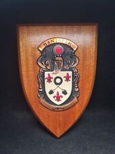 Banister heraldry plaque for sale  BURTON-ON-TRENT