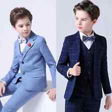 Conjunto de calça casaco blazer formal xadrez infantil masculino terno de casamento gravata borboleta fantasia de festa comprar usado  Enviando para Brazil