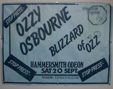 Ozzy osbourne poster for sale  PRESTON