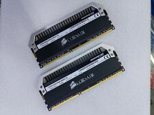 Used, CORSAIR 2x8GB DDR3 2400MHz Desktop RAM 16GB Kit Dominator PLATINUM CL10 1.65V for sale  Shipping to South Africa