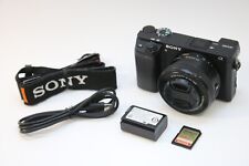 Câmera sem espelho Sony A6300 com kit de lentes 16-50mm (contagem do obturador apenas 9.039) comprar usado  Enviando para Brazil