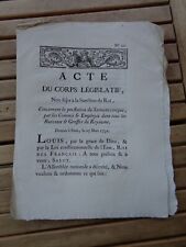 Acte The Body Legislative Fishmeal Performance The Oath Civic 1792, usado comprar usado  Enviando para Brazil